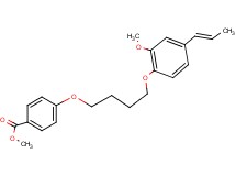 methyl 4-{4-[2-methoxy-4-(1-propen-1-yl)phenoxy]butoxy}benzoate