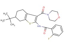 N-[6-tert-butyl-3-(4-morpholinylcarbonyl)-4,5,6,7-tetrahydro-1-benzothien-2-yl]-2-fluorobenzamide