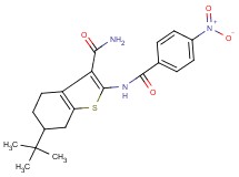6-tert-butyl-2-[(4-nitrobenzoyl)amino]-4,5,6,7-tetrahydro-1-benzothiophene-3-carboxamide