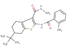 6-tert-butyl-N-methyl-2-[(2-methylbenzoyl)amino]-4,5,6,7-tetrahydro-1-benzothiophene-3-carboxamide
