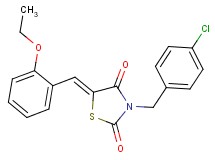 3-(4-chlorobenzyl)-5-(2-ethoxybenzylidene)-1,3-thiazolidine-2,4-dione