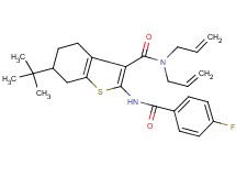 N,N-diallyl-6-tert-butyl-2-[(4-fluorobenzoyl)amino]-4,5,6,7-tetrahydro-1-benzothiophene-3-carboxamide