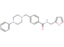 N-(2-furylmethyl)-4-[(4-phenyl-1-piperazinyl)methyl]benzamide