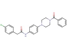 N-[4-(4-benzoyl-1-piperazinyl)phenyl]-2-(4-chlorophenyl)acetamide