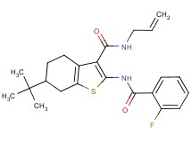 N-allyl-6-tert-butyl-2-[(2-fluorobenzoyl)amino]-4,5,6,7-tetrahydro-1-benzothiophene-3-carboxamide