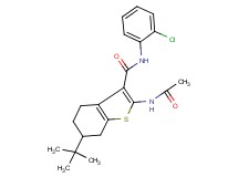 2-(acetylamino)-6-tert-butyl-N-(2-chlorophenyl)-4,5,6,7-tetrahydro-1-benzothiophene-3-carboxamide