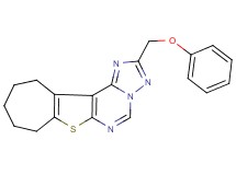 2-(phenoxymethyl)-9,10,11,12-tetrahydro-8H-cyclohepta[4,5]thieno[3,2-e][1,2,4]triazolo[1,5-c]pyrimidine