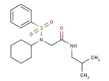 N~2~-cyclohexyl-N~1~-isobutyl-N~2~-(phenylsulfonyl)glycinamide