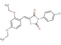 3-(4-chlorophenyl)-5-(2,4-diethoxybenzylidene)-1,3-thiazolidine-2,4-dione