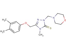 5-[(3,4-dimethylphenoxy)methyl]-4-methyl-2-(4-morpholinylmethyl)-2,4-dihydro-3H-1,2,4-triazole-3-thione