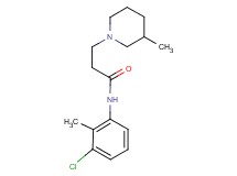 N-(3-chloro-2-methylphenyl)-3-(3-methyl-1-piperidinyl)propanamide