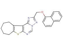 2-[(1-naphthyloxy)methyl]-9,10,11,12-tetrahydro-8H-cyclohepta[4,5]thieno[3,2-e][1,2,4]triazolo[1,5-c]pyrimidine
