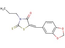 5-(1,3-benzodioxol-5-ylmethylene)-3-propyl-2-thioxo-1,3-thiazolidin-4-one
