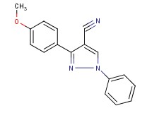 3-(4-methoxyphenyl)-1-phenyl-1H-pyrazole-4-carbonitrile