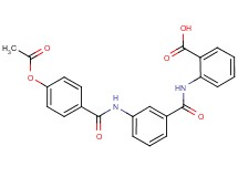 2-[(3-{[4-(acetyloxy)benzoyl]amino}benzoyl)amino]benzoic acid