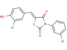 5-(3-chloro-4-hydroxybenzylidene)-3-(3-chlorophenyl)-1,3-thiazolidine-2,4-dione