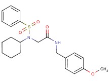 N~2~-cyclohexyl-N~1~-(4-methoxybenzyl)-N~2~-(phenylsulfonyl)glycinamide