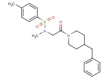 N-[2-(4-benzyl-1-piperidinyl)-2-oxoethyl]-N,4-dimethylbenzenesulfonamide