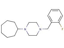 1-cycloheptyl-4-(2-fluorobenzyl)piperazine oxalate