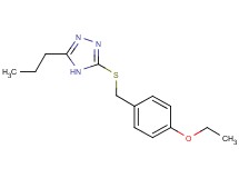 3-[(4-ethoxybenzyl)thio]-5-propyl-4H-1,2,4-triazole
