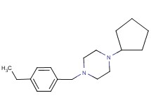 1-cyclopentyl-4-(4-ethylbenzyl)piperazine oxalate