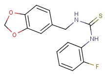 N-(1,3-benzodioxol-5-ylmethyl)-N'-(2-fluorophenyl)thiourea