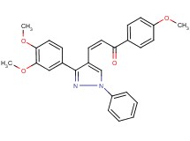 3-[3-(3,4-dimethoxyphenyl)-1-phenyl-1H-pyrazol-4-yl]-1-(4-methoxyphenyl)-2-propen-1-one
