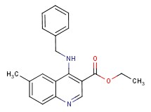 ethyl 4-(benzylamino)-6-methyl-3-quinolinecarboxylate