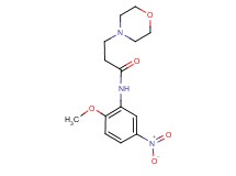 N-(2-methoxy-5-nitrophenyl)-3-(4-morpholinyl)propanamide
