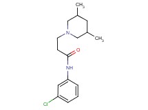 N-(3-chlorophenyl)-3-(3,5-dimethyl-1-piperidinyl)propanamide