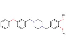 1-(3,4-dimethoxybenzyl)-4-(3-phenoxybenzyl)piperazine oxalate