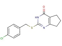 2-[(4-chlorobenzyl)thio]-3,5,6,7-tetrahydro-4H-cyclopenta[d]pyrimidin-4-one