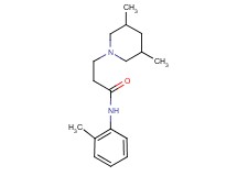 3-(3,5-dimethyl-1-piperidinyl)-N-(2-methylphenyl)propanamide