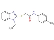 2-[(1-ethyl-1H-benzimidazol-2-yl)thio]-N-(4-methylphenyl)acetamide