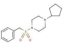 1-(benzylsulfonyl)-4-cyclopentylpiperazine