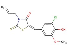 3-allyl-5-(3-chloro-4-hydroxy-5-methoxybenzylidene)-2-thioxo-1,3-thiazolidin-4-one