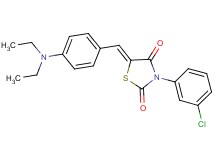 3-(3-chlorophenyl)-5-[4-(diethylamino)benzylidene]-1,3-thiazolidine-2,4-dione