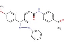 N-(4-acetylphenyl)-3-[3-(4-methoxyphenyl)-1-phenyl-1H-pyrazol-4-yl]acrylamide
