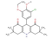 9-(3-chloro-5-ethoxy-4-hydroxyphenyl)-3,3,6,6-tetramethyl-3,4,6,7,9,10-hexahydro-1,8(2H,5H)-acridinedione