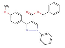 benzyl 3-(4-methoxyphenyl)-1-phenyl-1H-pyrazole-4-carboxylate