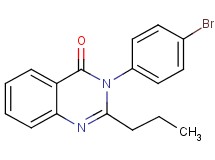 3-(4-bromophenyl)-2-propyl-4(3H)-quinazolinone