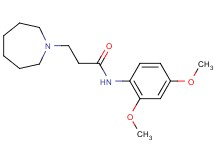 3-(1-azepanyl)-N-(2,4-dimethoxyphenyl)propanamide hydrochloride