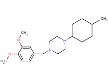 1-(3,4-dimethoxybenzyl)-4-(4-methylcyclohexyl)piperazine