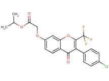 isopropyl {[3-(4-chlorophenyl)-4-oxo-2-(trifluoromethyl)-4H-chromen-7-yl]oxy}acetate