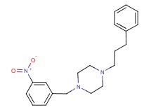 1-(3-nitrobenzyl)-4-(3-phenylpropyl)piperazine