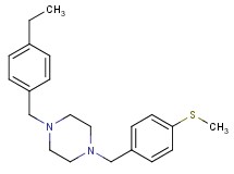 1-(4-ethylbenzyl)-4-[4-(methylthio)benzyl]piperazine oxalate