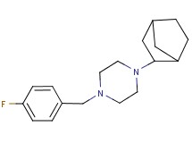 1-bicyclo[2.2.1]hept-2-yl-4-(4-fluorobenzyl)piperazine