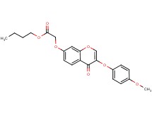 butyl {[3-(4-methoxyphenoxy)-4-oxo-4H-chromen-7-yl]oxy}acetate