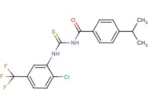 N-({[2-chloro-5-(trifluoromethyl)phenyl]amino}carbonothioyl)-4-isopropylbenzamide