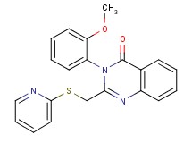 3-(2-methoxyphenyl)-2-[(2-pyridinylthio)methyl]-4(3H)-quinazolinone